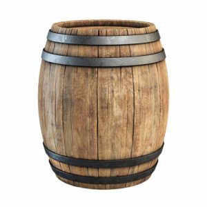 Wood rain barrel