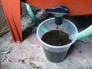 worm composter Drainage