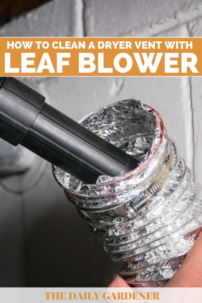 Clean a Dryer Vent with a Leaf Blower 1